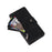 For Samsung Galaxy S26+ Case Zipper Wallet Rivet Decor Leather Phone Cover with Wrist Strap - Black - 5