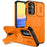 For Samsung Galaxy A15 5G Magnetic Case Kickstand Camera Slider PC + TPU Phone Cover - Orange - 1