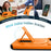 For Samsung Galaxy A15 5G Magnetic Case Kickstand Camera Slider PC + TPU Phone Cover - Orange - 4
