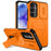 For Samsung Galaxy A55 5G Magnetic Case Kickstand Camera Slider PC + TPU Phone Cover - Orange - 1