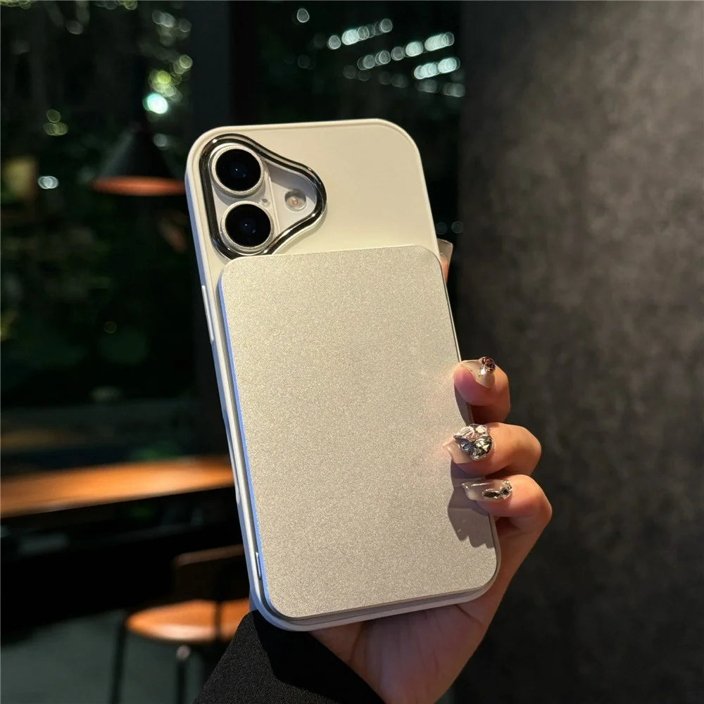 For iPhone 17 Magnetic Case Skin Touch TPU + PC Protective Phone Back Cover Compatible with MagSafe - White - 3