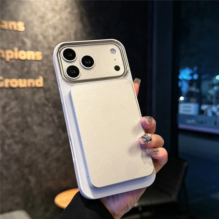 For iPhone 17 Pro Max Magnetic Case Skin Touch TPU + PC Protective Phone Back Cover Compatible with MagSafe - White - 3