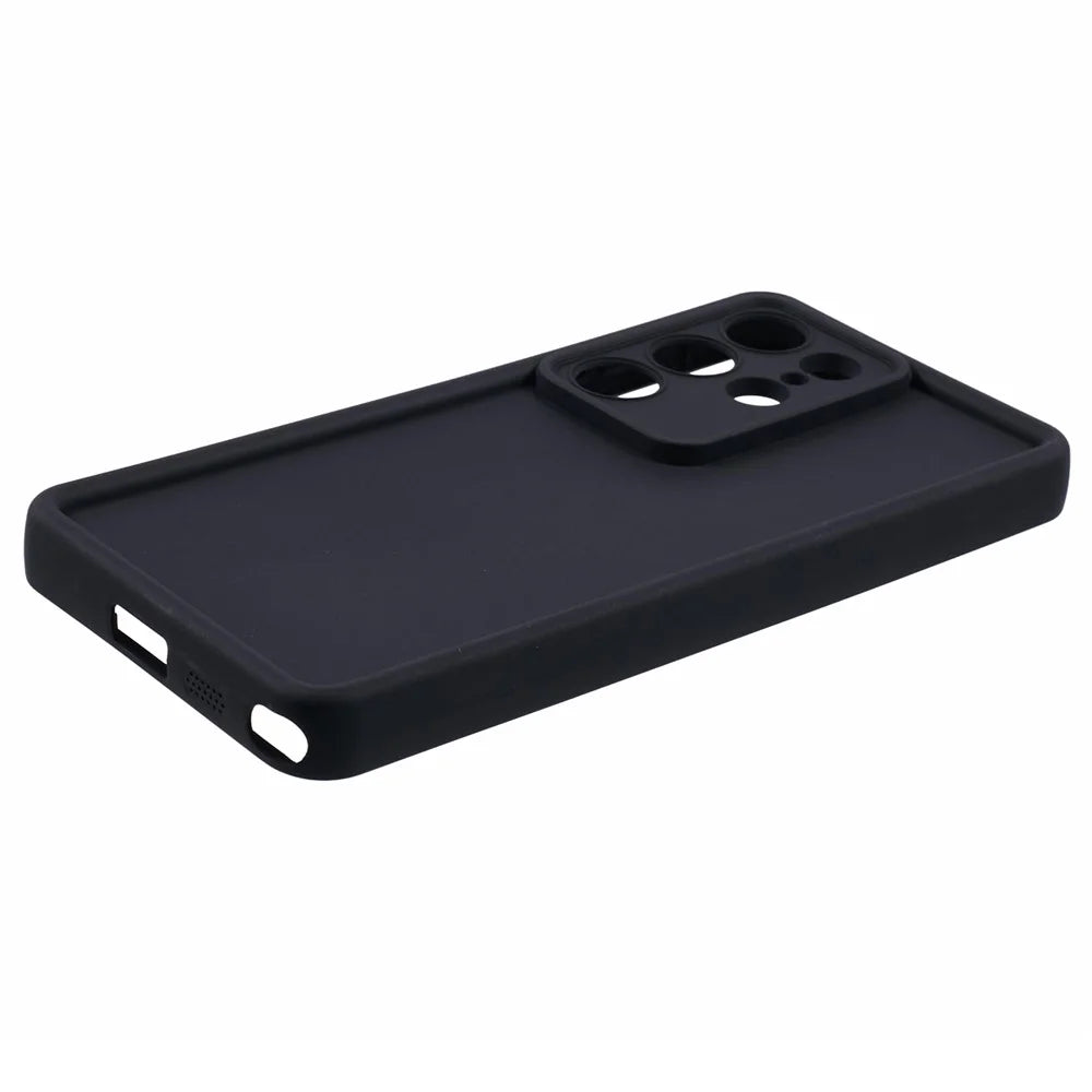 For Samsung Galaxy S26 Ultra Case Grooved Design TPU Anti Slip Phone Cover - Black - 4