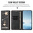 For iPhone 18 Pro Max / 17 Pro Max Leather Case RFID Blocking Wallet Stand Rhinestones Ballet Dancer Flip Phone Cover - Black - 6