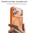 For iPhone 17 Pro Case Magnetic Rotating Kickstand PC + TPU Phone Cover with Detachable Camera Lens Film Compatible with MagSafe - Orange - 3