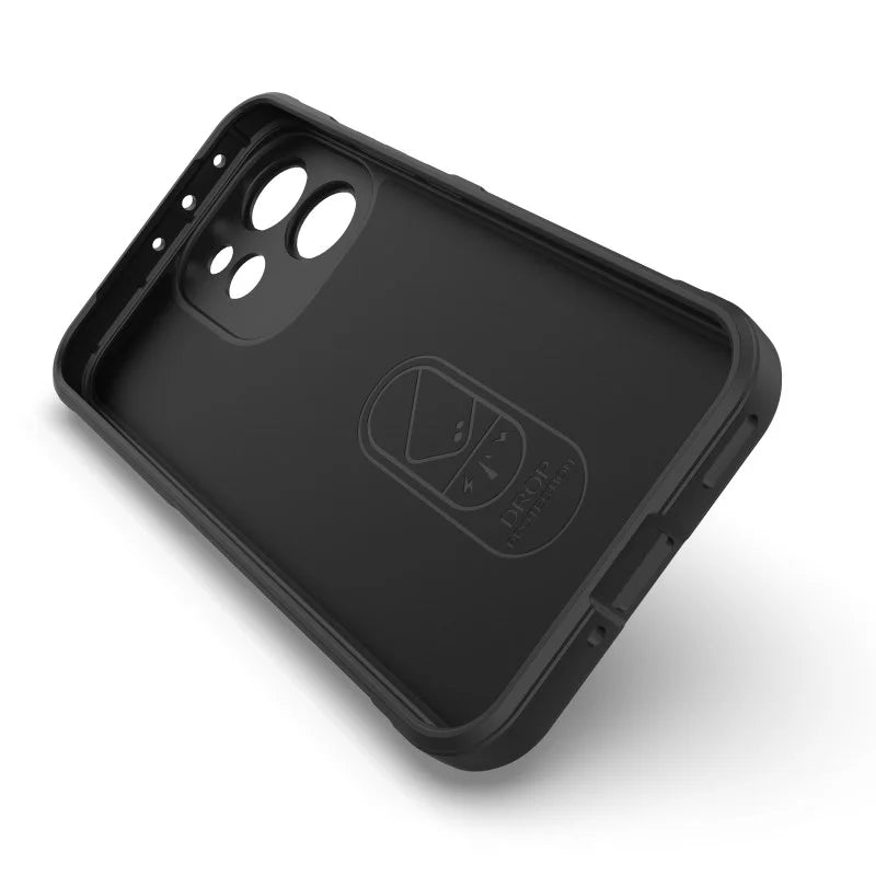 WANLONFENG For Oppo Reno15 Pro 5G (China) / Oppo Reno15 Pro Max 5G (Global) TPU Case  HD Series Anti Slip Phone Cover with Tempered Glass - Black - 2