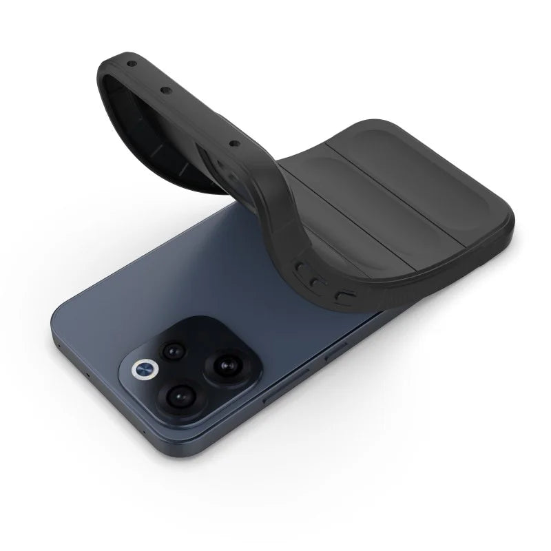 WANLONFENG For Oppo Reno15 F 5G TPU Case  HD Series Anti Slip Phone Cover with Tempered Glass - Black - 3