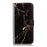 For Samsung Galaxy A37 5G Stand Case Marble Painted Folio Flip Leather Wallet Phone Cover - Black Gold Marble - 3