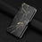 For Samsung Galaxy A37 5G Stand Case Marble Painted Folio Flip Leather Wallet Phone Cover - Black Gold Marble - 6