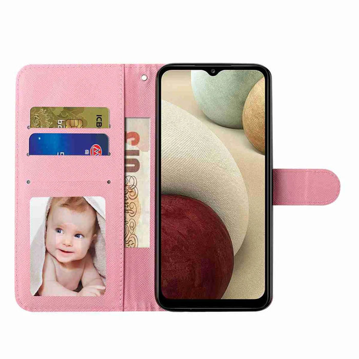 For Samsung Galaxy S26 Ultra Wallet Case 3D Pattern Printed Leather Phone Cover with Strap - Roses - 5