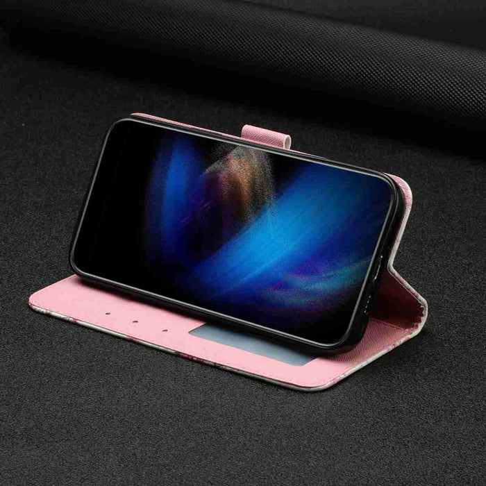 For Samsung Galaxy S26 Wallet Case 3D Pattern Printed Leather Phone Cover with Strap - Roses - 6