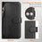 For Nothing Phone (3a) Lite 5G Case Zipper Pocket Multiple Card Slots Leather Phone Cover - Black - 7