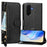 For Samsung Galaxy A57 5G Case Zipper Pocket Multiple Card Slots Leather Phone Cover - Black - 2