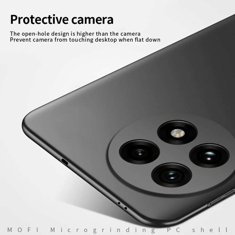 MOFI For OnePlus 13R 5G / OnePlus Ace 5 5G Phone Case  Shield Matte Series Ultra Slim PC Protective Cover - Black - 2
