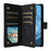 For Google Pixel 10a Case Zipper Wallet Multiple Card Slots Leather Phone Cover with Wrist Strap - Black - 3