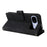 For Google Pixel 10a Case Zipper Wallet Multiple Card Slots Leather Phone Cover with Wrist Strap - Black - 5