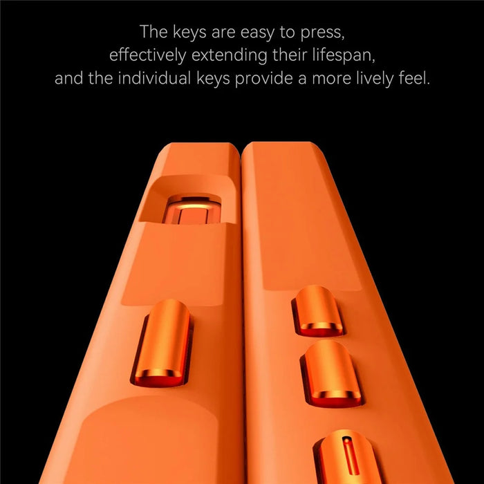 SULADA For iPhone 16 Pro Max Magnetic Phone Case Transfer to 17 Pro Max PC TPU Cell Phone Cover - Orange - 6