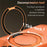 SULADA For iPhone 17 Pro Magnetic Phone Case with 360° Rotating Kickstand PC TPU Back Cover - Orange - 3