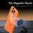 SULADA For iPhone 16 Pro Magnetic Phone Case Transfer to 17 Pro with 360° Rotating Kickstand PC TPU Back Cover - Orange - 2
