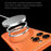 SULADA For iPhone 16 Pro Magnetic Phone Case Transfer to 17 Pro with 360° Rotating Kickstand PC TPU Back Cover - Orange - 6
