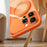 SULADA For iPhone 16 Pro Magnetic Phone Case Transfer to 17 Pro with 360° Rotating Kickstand PC TPU Back Cover - Orange - 7