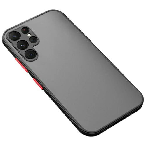 For Samsung Galaxy S26 Ultra Case TPU + PC Matte Anti Drop Phone Back Cover - Black - 1