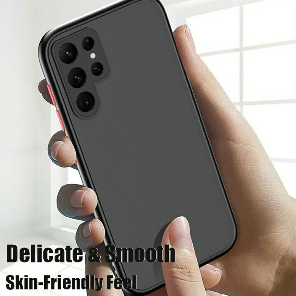 For Samsung Galaxy S26 Ultra Case TPU + PC Matte Anti Drop Phone Back Cover - Black - 2