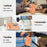 For Samsung Galaxy S26+ Magnetic Case Kickstand Frosted TPU + PC Phone Cover with PET Screen Protector - Orange - 5