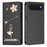 For iPhone Air Leather Case RFID Blocking Wallet Stand Rhinestones Ballet Dancer Flip Phone Cover - Black - 1