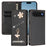 For iPhone Air Leather Case RFID Blocking Wallet Stand Rhinestones Ballet Dancer Flip Phone Cover - Black - 2