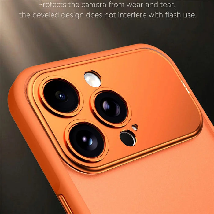 SULADA For iPhone 16 Pro Case Transfer to 17 Pro PC TPU Anti-drop Phone Cover - Orange - 3