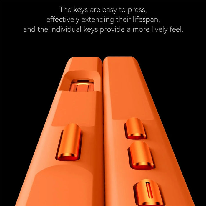 SULADA For iPhone 16 Pro Case Transfer to 17 Pro PC TPU Anti-drop Phone Cover - Orange - 4
