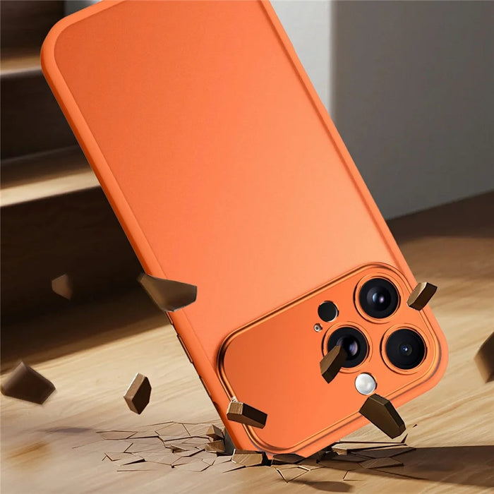 SULADA For iPhone 16 Pro Case Transfer to 17 Pro PC TPU Anti-drop Phone Cover - Orange - 5