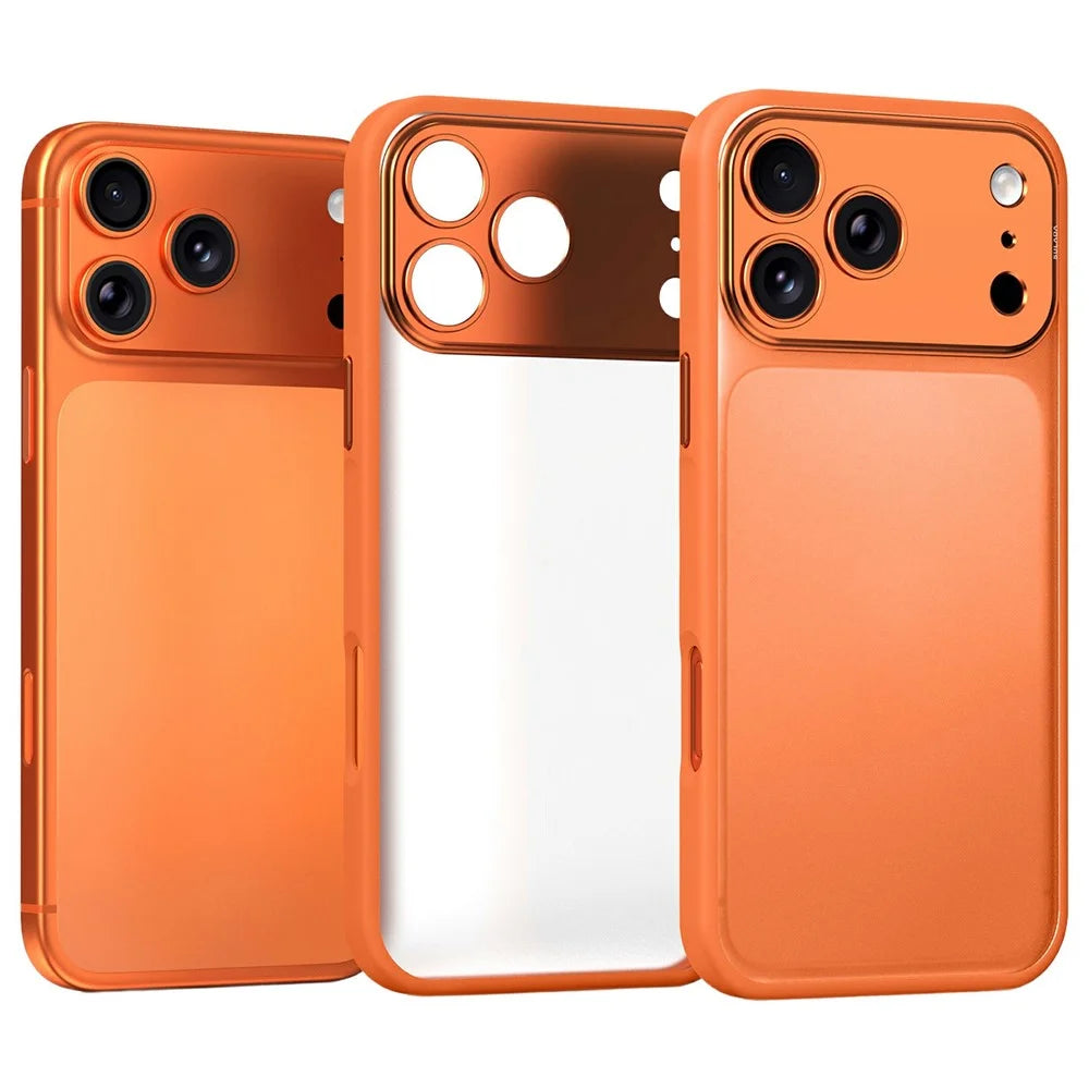 SULADA For iPhone 17 Pro Case PC TPU Anti Drop Phone Back Cover - Orange - 1