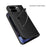 For Google Pixel 10 Pro Fold Case Litchi Texture PU+PC Invisible Kickstand Phone Cover with Screen  /  Lens Film - Texture Black - 3