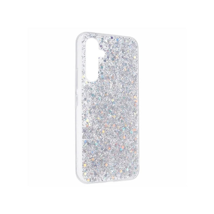 For Samsung Galaxy S26 Case Shockproof Soft TPU Phone Cover Glittery Design - Silver - 3