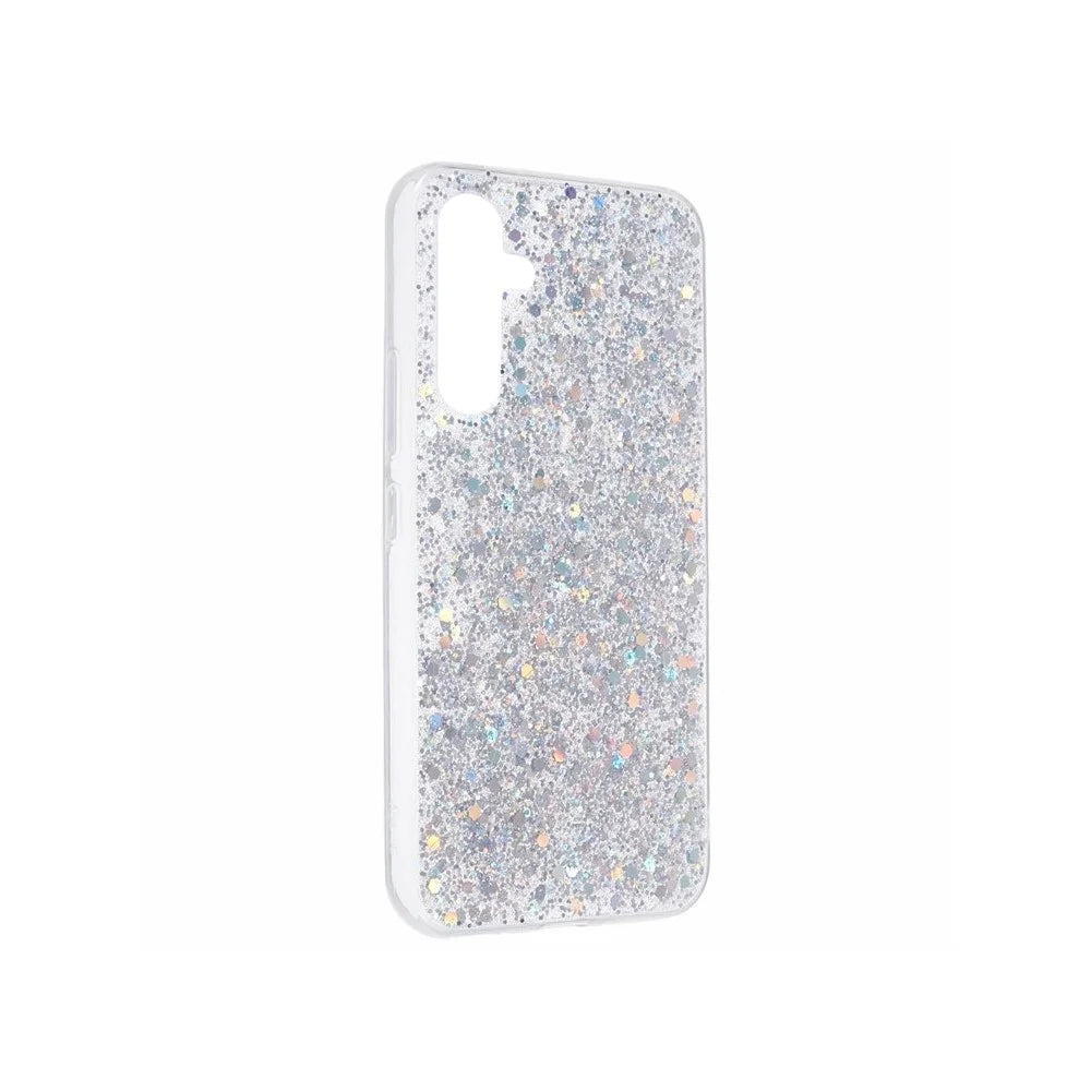 For Samsung Galaxy A18 5G / A18 4G / A17 5G / A17 4G Case Shockproof Soft TPU Phone Cover Glittery Design - Silver - 3