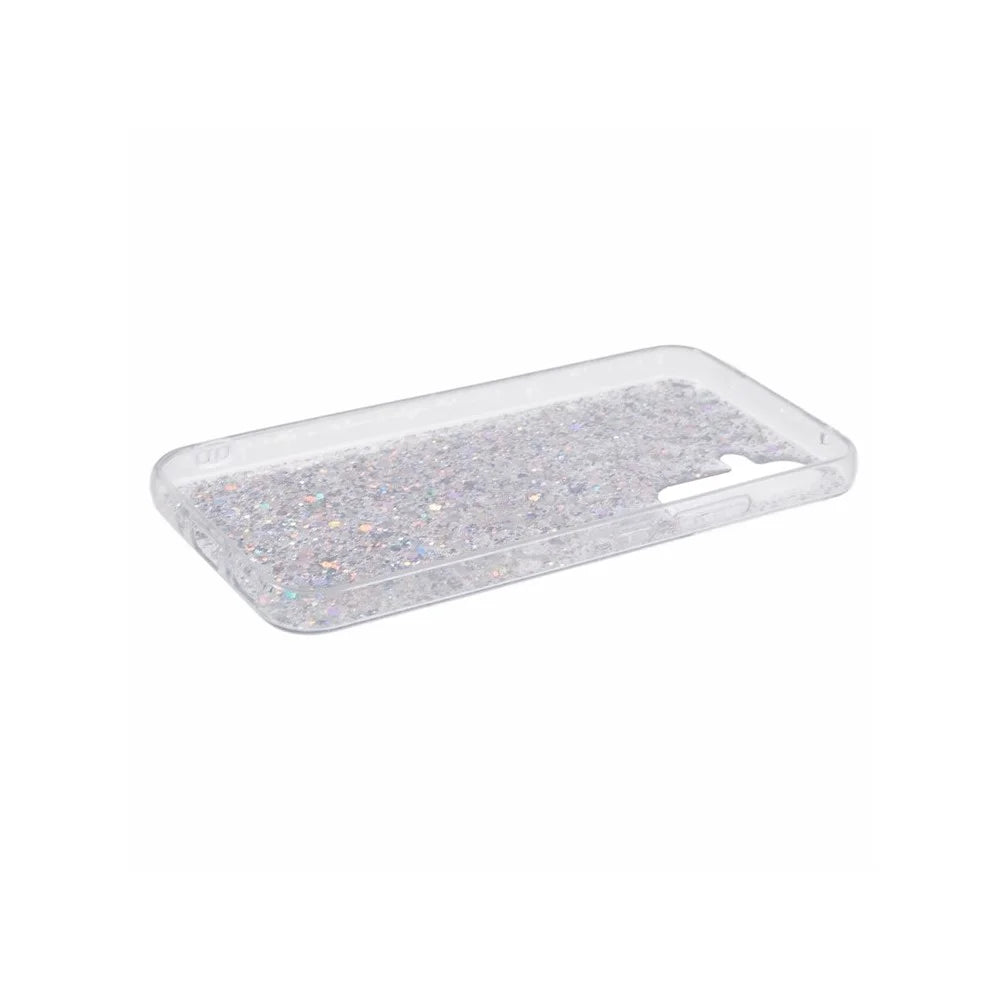 For Samsung Galaxy A18 5G / A18 4G / A17 5G / A17 4G Case Shockproof Soft TPU Phone Cover Glittery Design - Silver - 4