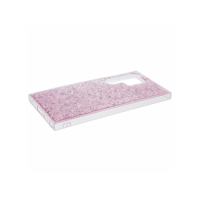 For Samsung Galaxy S26 Ultra Case Shockproof Soft TPU Phone Cover Glittery Design - Pink - 4