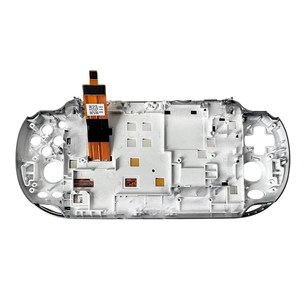 For Sony PlayStation Vita 1000 OEM Grade S Sharp LCD Screen and Digitizer Assembly with Case Replacement Part (without Logo) - White - 3