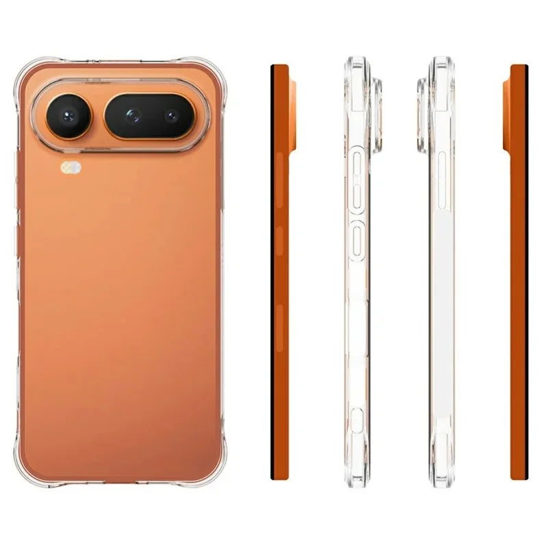 WANLONFENG For Honor Magic8 Pro Air 5G Case  WL Series 2.0mm TPU Phone Cover with Tempered Glass Film - Transparent - 6