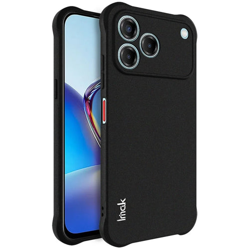 IMAK For ZTE Blade V80 Pro 4G / Blade V80 Vita Case TPU Phone Cover Airbag Shockproof Protection - Matte Black - 1