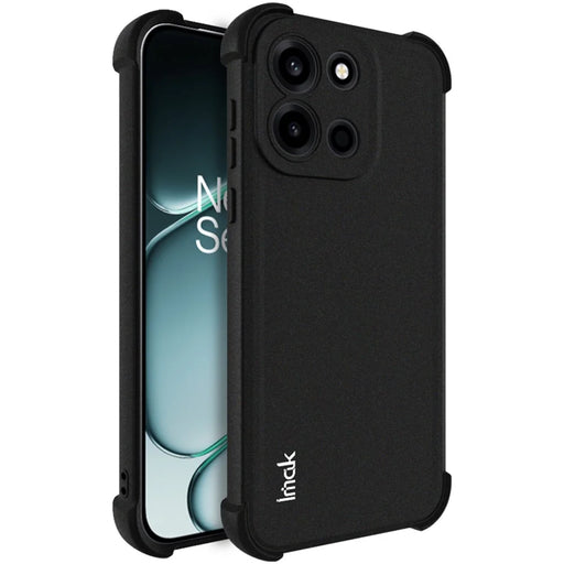 IMAK For OnePlus Turbo 6 5G Case TPU Phone Cover Airbag Shockproof Protection - Matte Black - 1