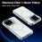 For iPhone 14 Pro Magnetic Case Matching Color Lens Kickstand TPU PC Phone Cover Compatible with MagSafe - White - 3