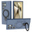 For Samsung Galaxy S24 Ultra Magnetic Case Rotating Kickstand TPU PC Phone Cover - Blue - 1