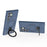 For Samsung Galaxy S24 Ultra Magnetic Case Rotating Kickstand TPU PC Phone Cover - Blue - 2