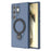 For Samsung Galaxy S24 Ultra Magnetic Case Rotating Kickstand TPU PC Phone Cover - Blue - 4