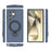 For Samsung Galaxy S24 Ultra Magnetic Case Rotating Kickstand TPU PC Phone Cover - Blue - 5