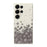 For Samsung Galaxy S26 Ultra Case Grey Flowers Pattern Printing Straight Edge TPU Phone Back Cover - Beige - 1