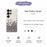For Samsung Galaxy S26 Ultra Case Grey Flowers Pattern Printing Straight Edge TPU Phone Back Cover - Beige - 2